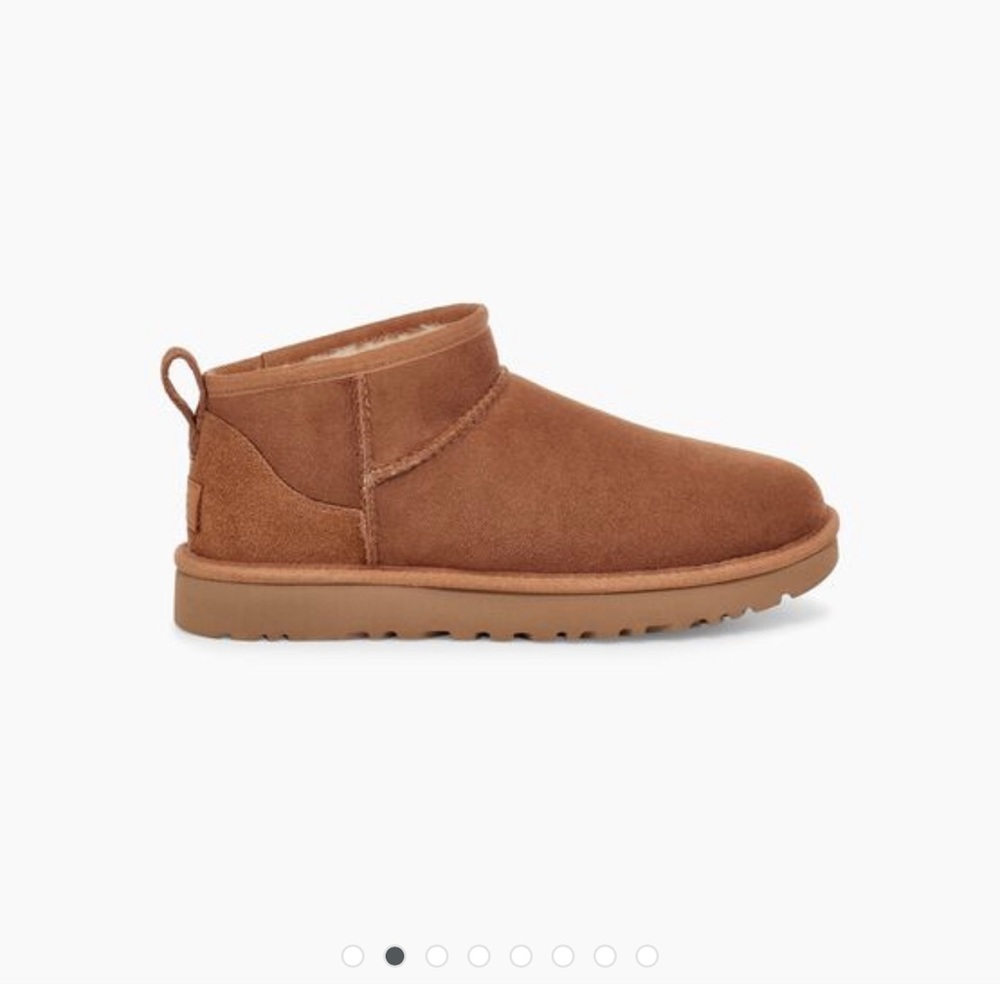 UGG ultra mini boots in chestnut